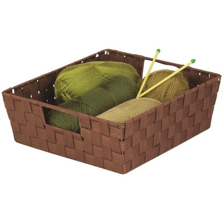 Honey-Can-Do Tray Woven W/Handle Brown STO-03049